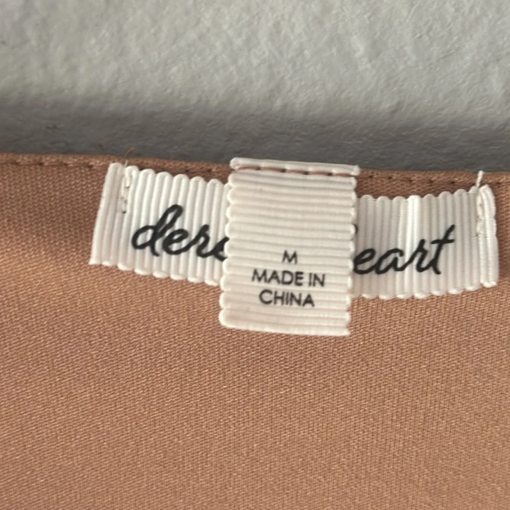 Derek Heart NWT lined body con dress tan